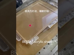 PMMA 투명한 질감 선명한 아크릴 시트 6mm 돌 곡물